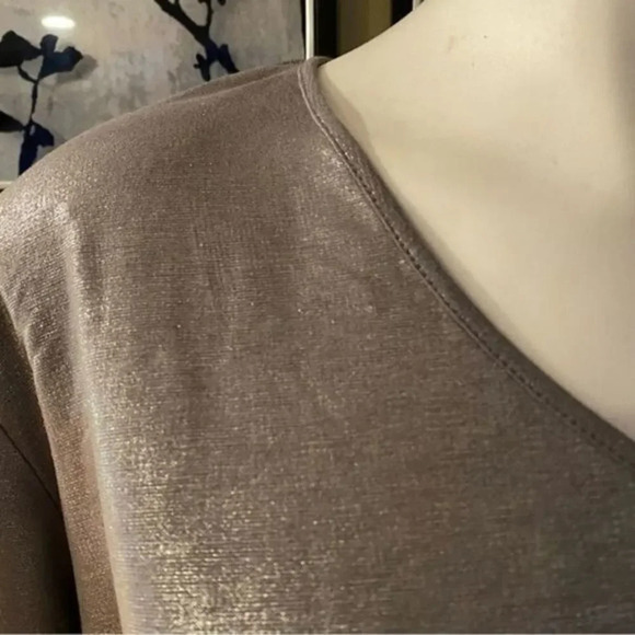Chico’s Glimmer Silver blouse - Picture 4 of 11